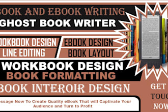 be your non fiction ghostwriter, ghost book writer, KDP formatting, book writer