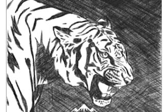 do some drawings of animals in a anime pop art forum