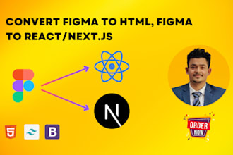 convert figma to react or nextjs, figma to html using tailwind CSS