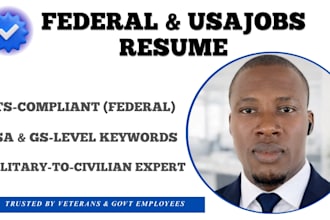 write an ats federal resume for usajobs, military, and veterans