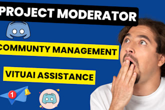 be telegram discord community manager, moderator for crypto, token, meme project