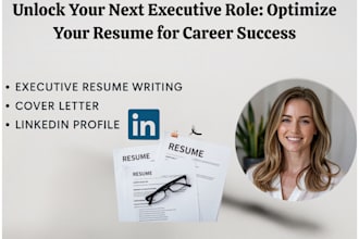 write professional ats executive, vp,cto or CEO resume and linkedin profile