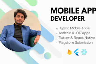 develop hybrid mobile apps using react native and flutter