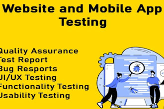 do QA testing and automation of software,moblie apps, website,game with reviews