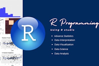 do r programming projects and r studio coding