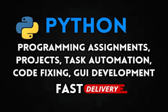 any python programming task and design your algorithms