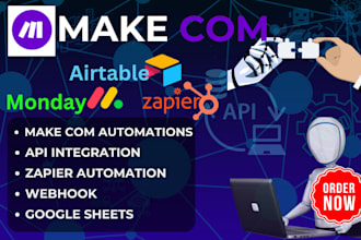 setup make com automation, zapier automation, integromat, zapier, make com