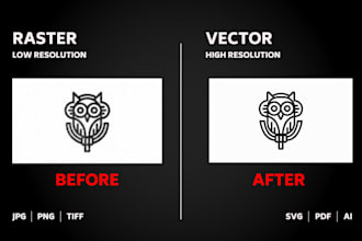 trace any logo or image into a high quality vector