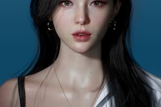 create 3d hyper realistic 3d cgi character for film, game or nft in maya, ue