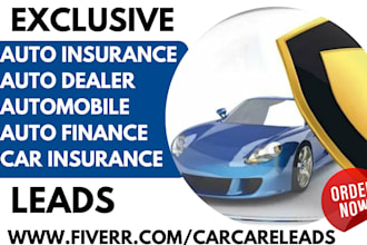 generate auto insurance auto dealer automobile auto finance car insurance leads