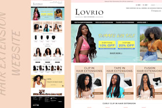 hair extension website hair extension shopify store wix hair extension website