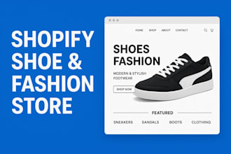 design shoes shopify store footwears sandals boot sneakers dropshipping website