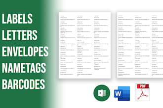 do mail merge for mailing labels, letters or envelopes