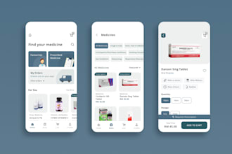build medicine delivery app, pharmacy app, hospital app, patient app, doctor app
