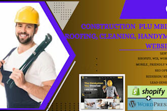 build a fast, SEO optimized wordpress website for plumbing, handyman, or cleanin
