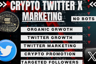 do crypto x twitter marketing to get organic growth and targeted followers