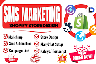 setup sms marketing campaign klaviyo automation privy smsbump mailchimp manychat