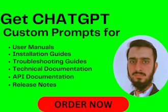 write custom technical writing chatgpt prompts and ai prompts