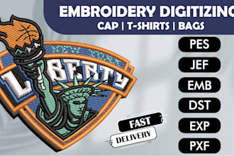 do professional embroidery digitizing into dst pes jef exp pxf