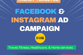 run facebook and instagram ad campaigns for local business