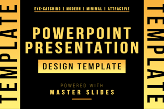 create powerpoint presentation with template master slides design