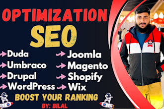 do onpage seo optimization for duda, magento, joomla, umbraco, drupal to ranking