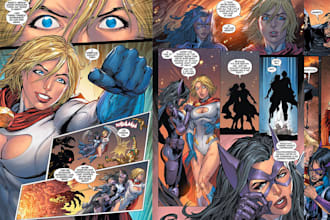 do a nsfw comic, superhero comic, sfw comic, cartoon comic, comic illustration