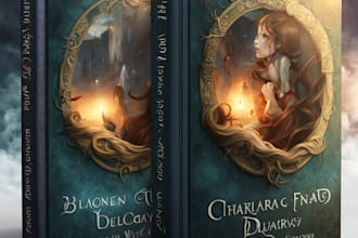 draw book cover design, ebook cover design, KDP book cover