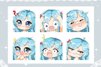 draw chibi emotes of your characters