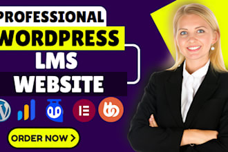 develop and customized wordpress lms website with learndash, tutor lms website