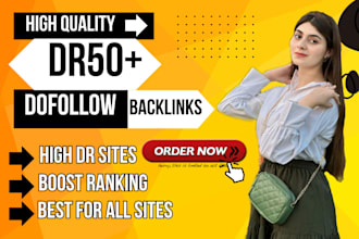 increase domain rating  DR 50 plus with high seo backlinks