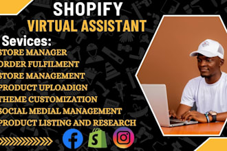 be your expert shopify virtual assistant store manager marketing management shop
