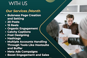 manage  social media accounts of your business with marketing