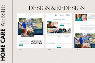 design medical home care healthcare assisted living wix website