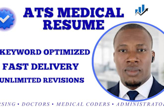 write an ats medical, nursing, or healthcare resume and CV