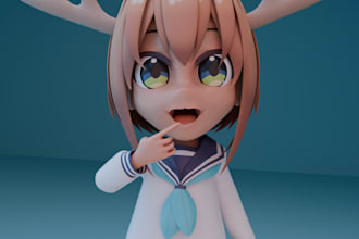 do a 3d character modeling