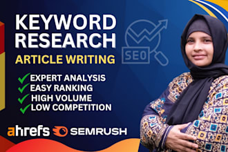 do advance SEO keyword research with article writing for google top ranking