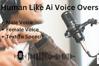 do human like text to speech ai voice over male and female