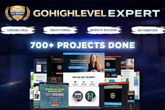 be gohighlevel expert for go high level website, sales funnel, email automation