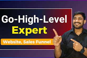 build, design responsive gohighlevel sales funnel, website and landing page