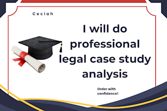 do professional legal case study analysis
