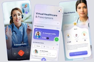 develop secure doctor app, patient app, telemedicine app