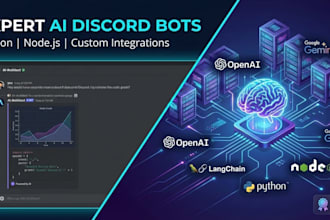 build a custom ai discord bot using nodejs or python