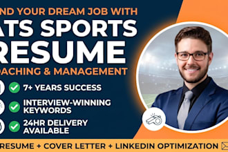 write an ats sports resume for coaches, athletic directors, and scouts