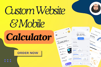create website calculator, wordpress calculator or any custom calculator