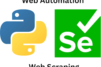 do web automation, web scraping, data scraping services using python