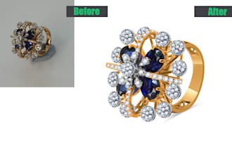 do high end jewelry photo retouching and best quality photo editing