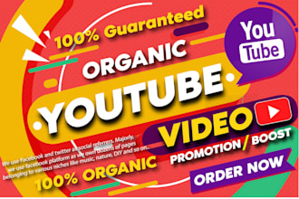 do super fast organic youtube promotion