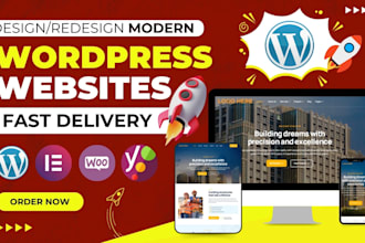 revamp redesign, build responsive wordpress website and fix any issue, bug