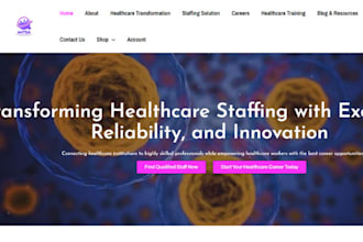 build healthcare staffing agency website, staffing agency and homecare website